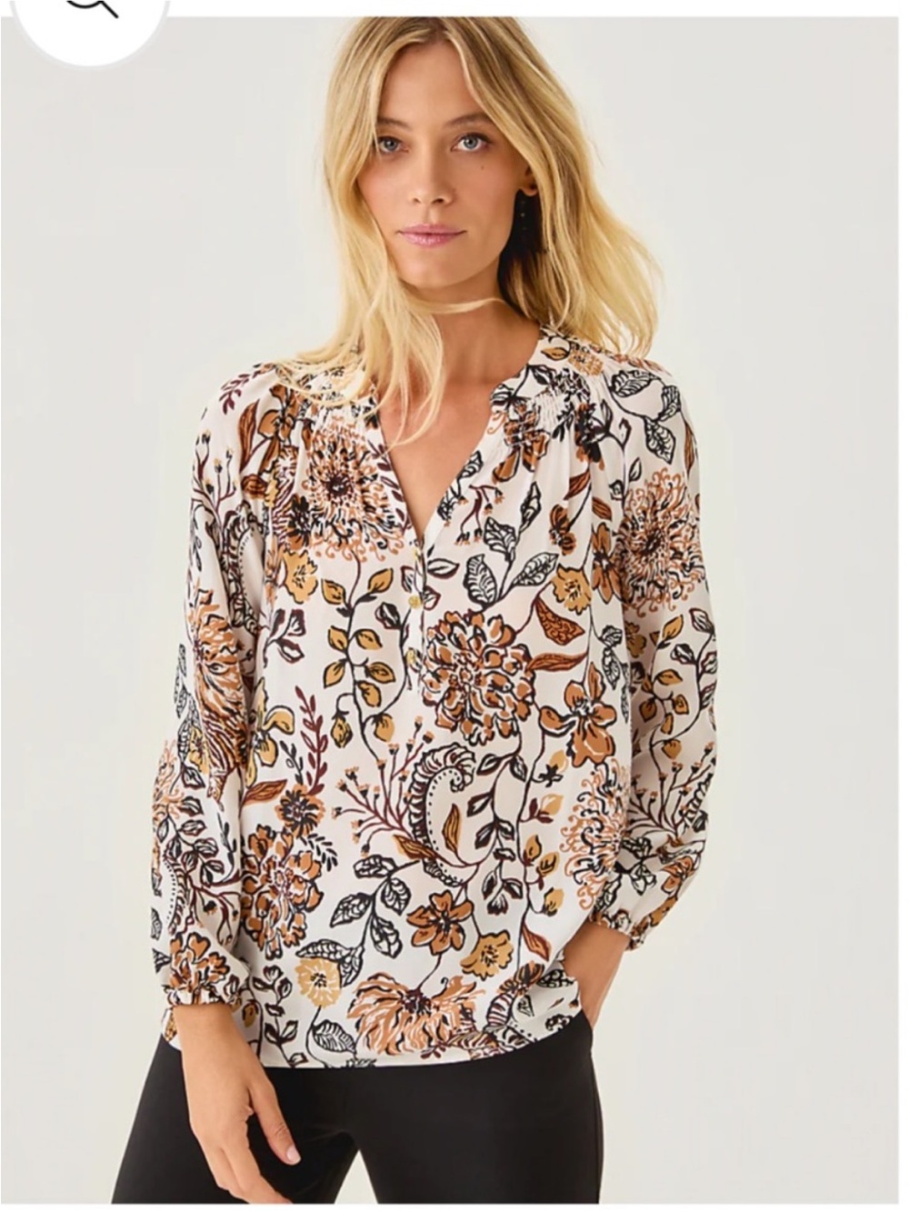 NWT Lilly Pulitzer ELSA TOP, COCONUT TAKE MEOWT